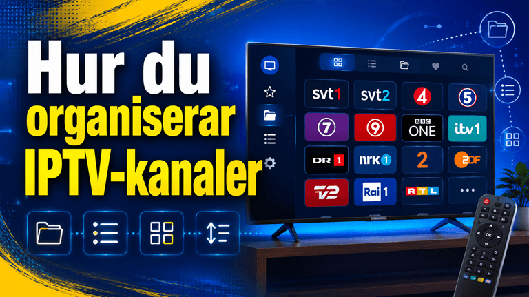 Hur du organiserar IPTV-kanaler