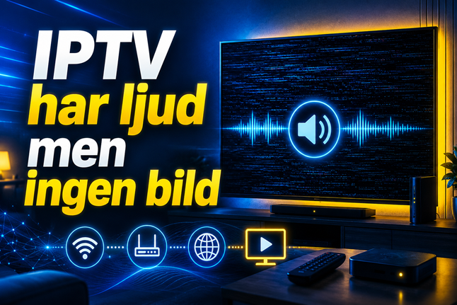 IPTV har ljud men ingen bild