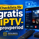 Checklista för gratis IPTV-provperiod