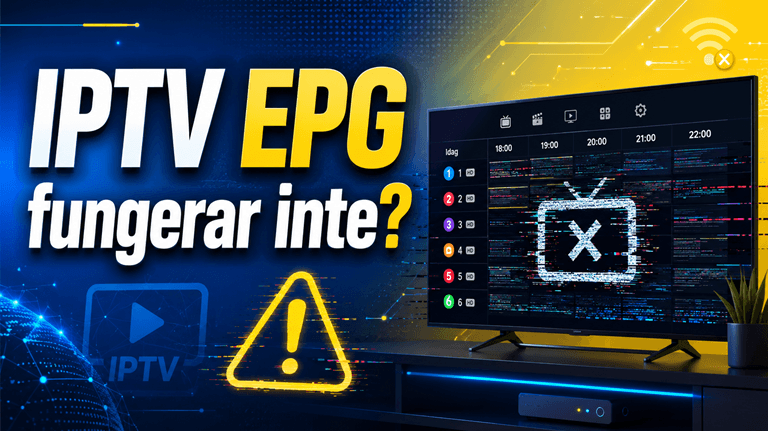 iptv epg fungerar inte