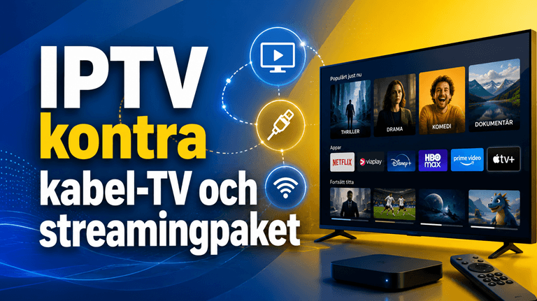 IPTV vs kabel-TV och streamingpaket