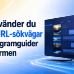 Så använder du EPG-URL-sökvägar för programguider på skärmen